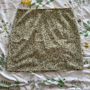 Floral Print Mini Skirt